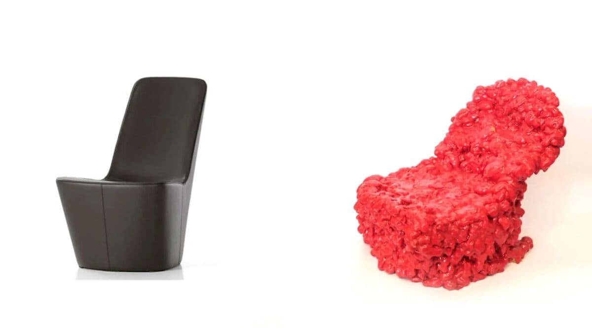 Half-scale blocky foam chair proof-of-concept final result